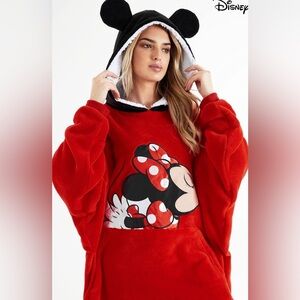Disney Red and Black Minnie Mouse Hoodie